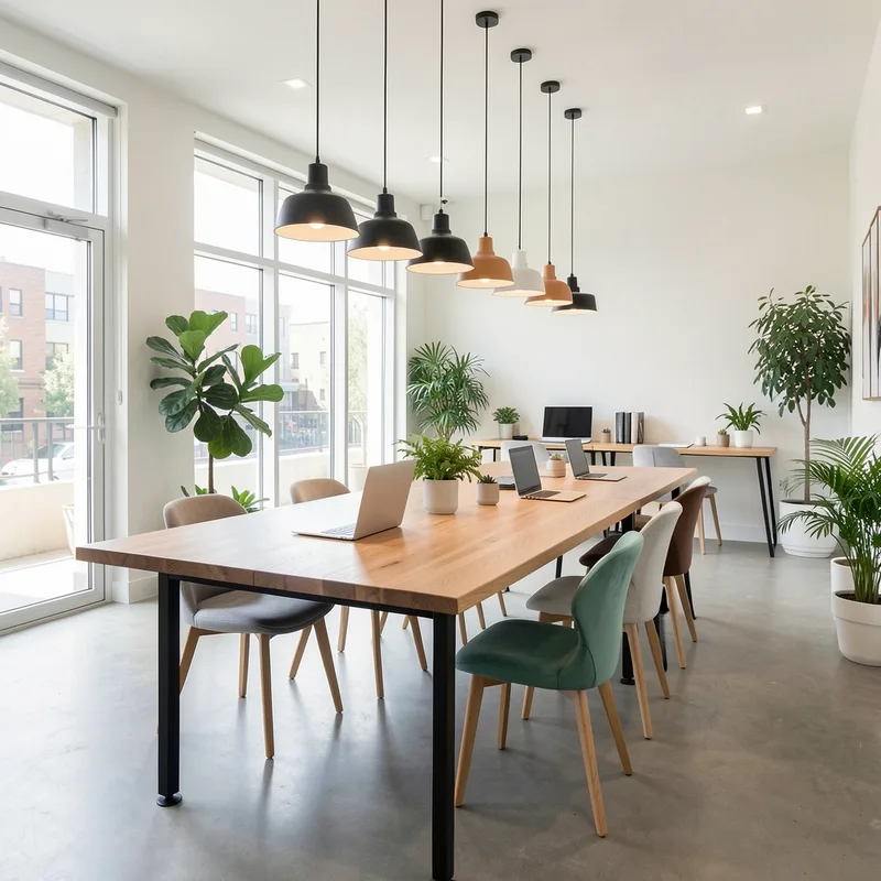 Espace commun partagé dans une résidence de coliving